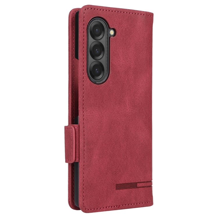 For Samsung Galaxy Z Fold6 Magnetic Clasp Leather Phone Case