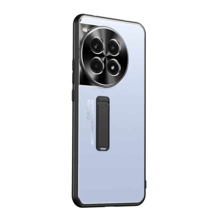 For OnePlus Ace 3 Pro Frosted Metal Hybrid TPU Holder Phone Case