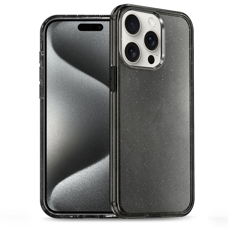 For iPhone 15 Pro Glitter Powder TPU Hybrid PC Phone Case