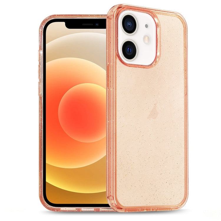 For iPhone 12 Glitter Powder TPU Hybrid PC Phone Case