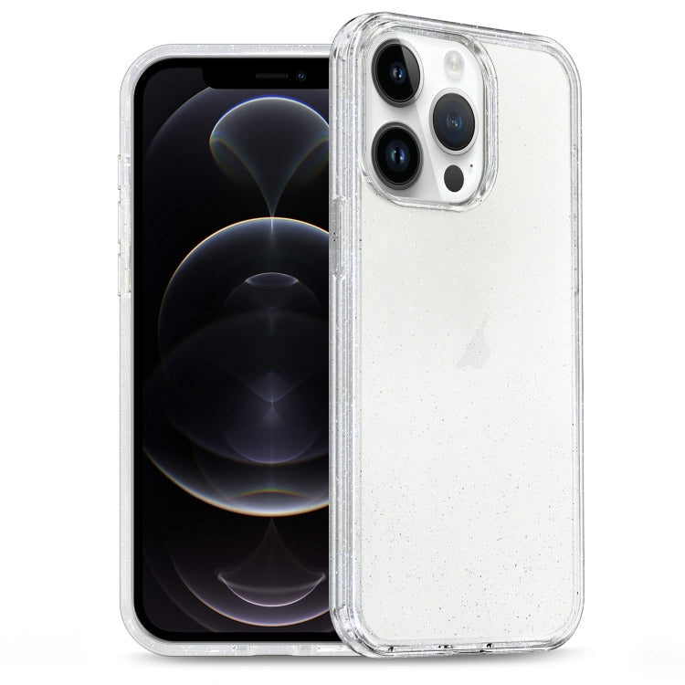 For iPhone 12 Pro Glitter Powder TPU Hybrid PC Phone Case