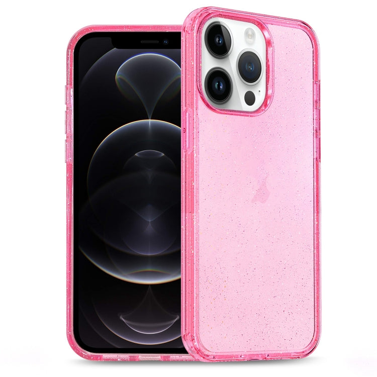 For iPhone 12 Pro Glitter Powder TPU Hybrid PC Phone Case