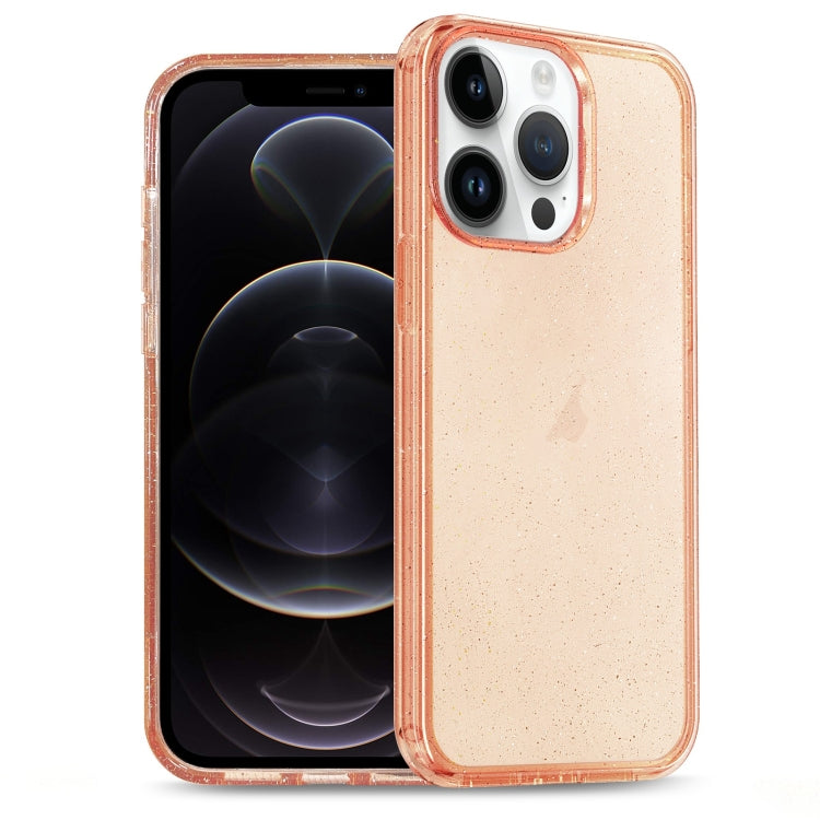 For iPhone 12 Pro Glitter Powder TPU Hybrid PC Phone Case