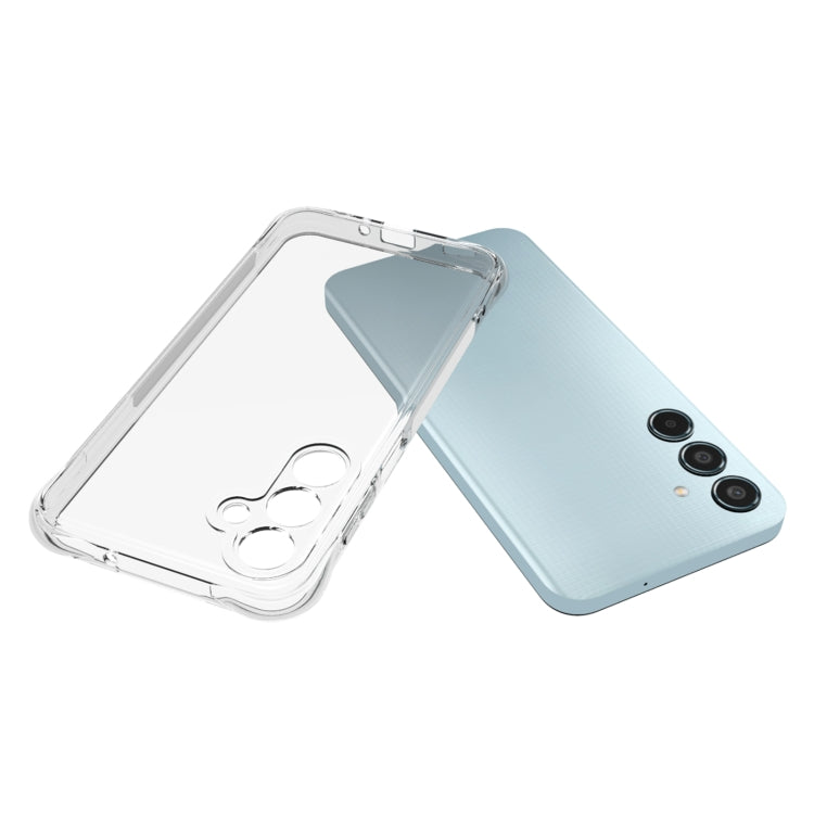For Samsung Galaxy M35 5G Shockproof Non-slip Thickening TPU Phone Case - Transparent