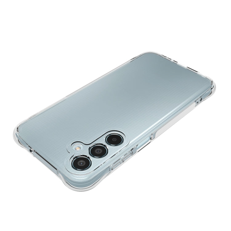 For Samsung Galaxy M35 5G Shockproof Non-slip Thickening TPU Phone Case - Transparent