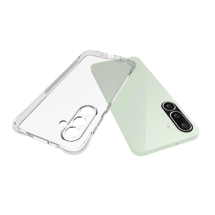 For Samsung Galaxy M56 5G Shockproof Non-slip Thickening TPU Phone Case - Transparent