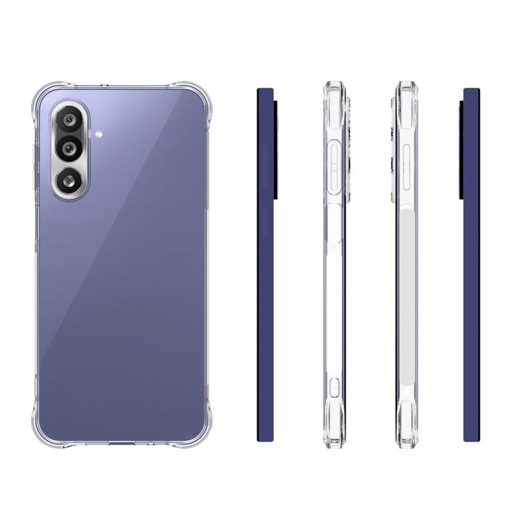For Samsung Galaxy M36 5G Shockproof Non-slip Thickening TPU Phone Case - Transparent