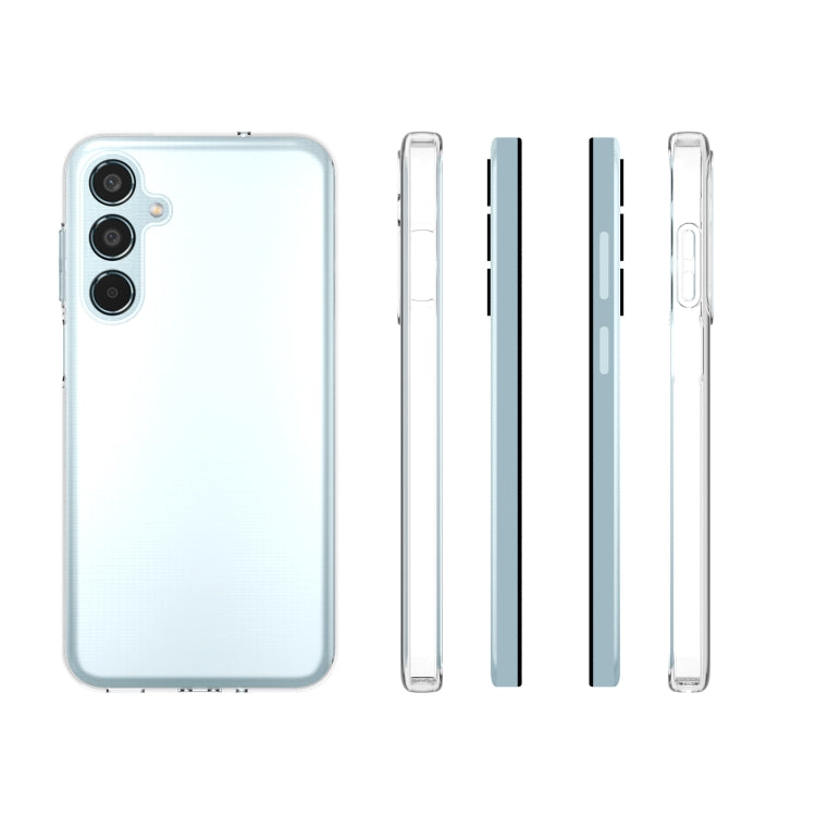 For Samsung Galaxy M35 5G Waterproof Texture TPU Phone Case - Transparent
