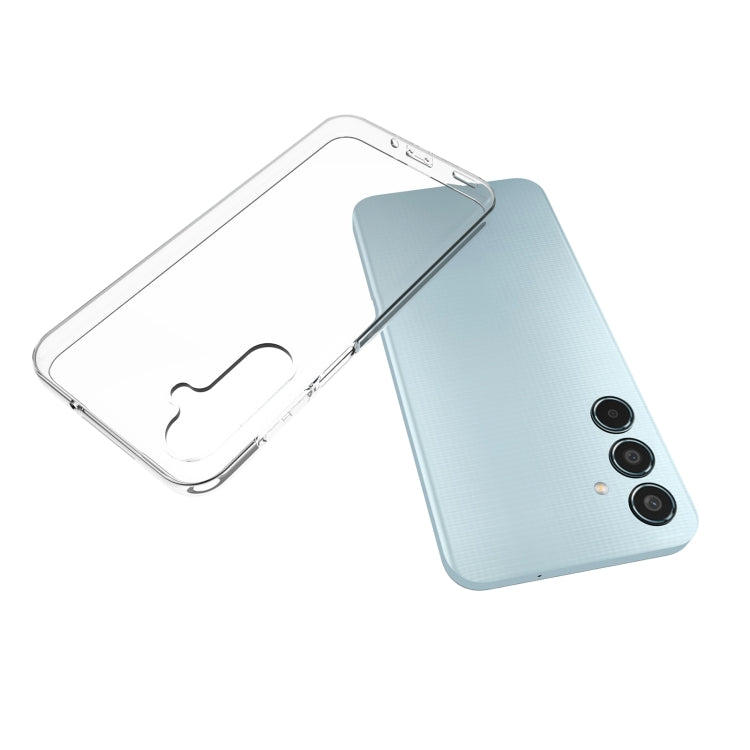 For Samsung Galaxy M35 5G Waterproof Texture TPU Phone Case - Transparent