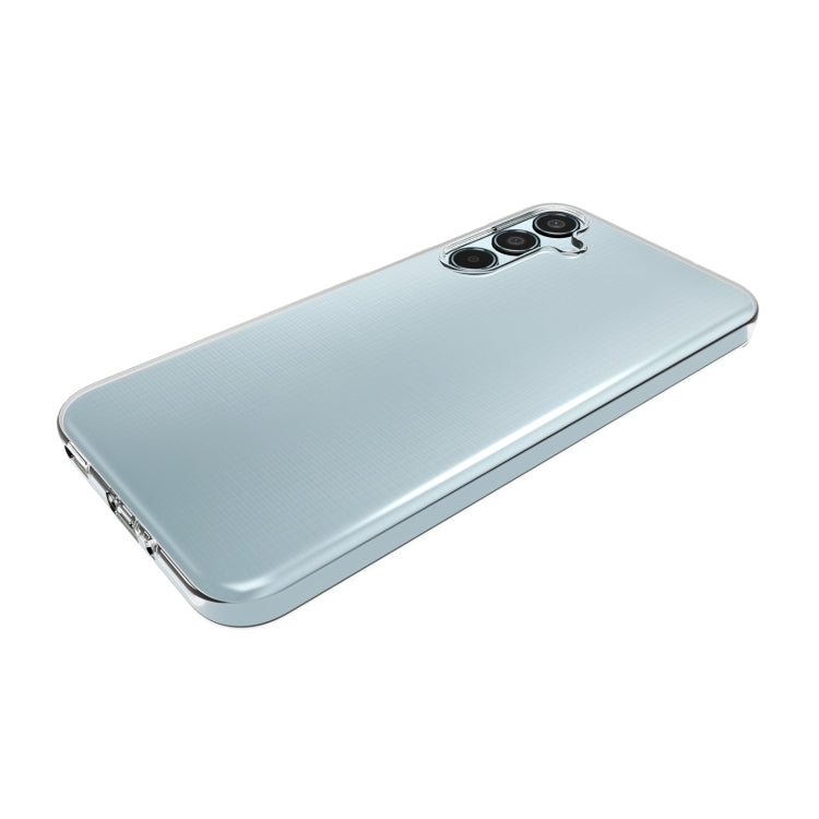 For Samsung Galaxy M35 5G Waterproof Texture TPU Phone Case - Transparent