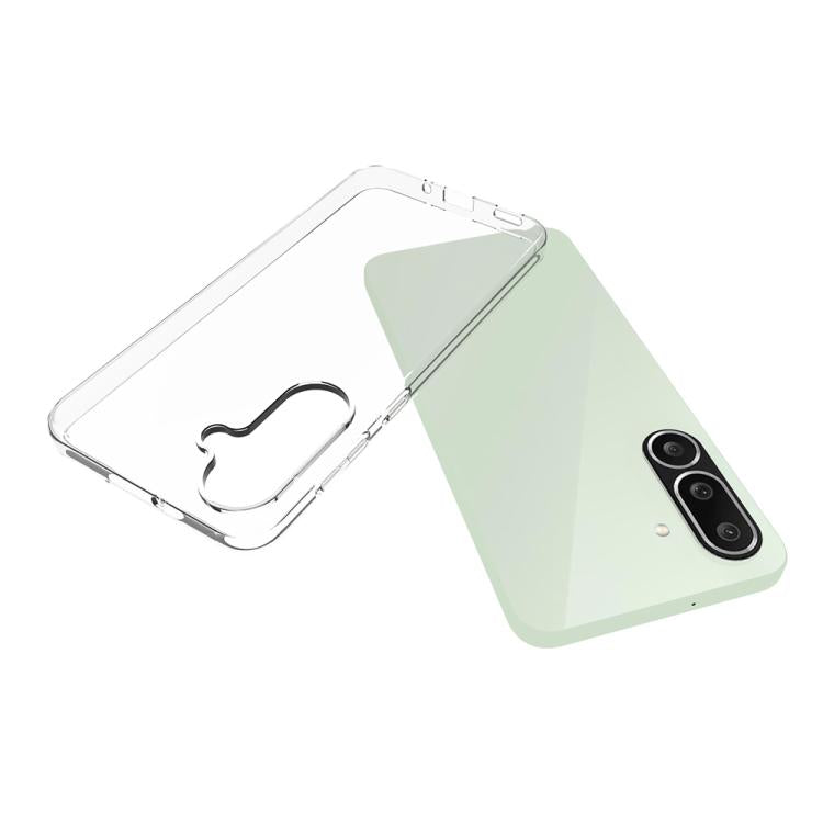For Samsung Galaxy M56 5G Waterproof Texture TPU Phone Case - Transparent