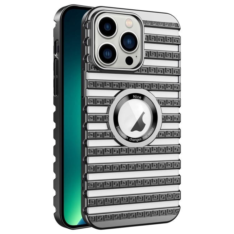 For iPhone 13 Pro Max Cooling Ladder Electroplated Hollow Phone Case