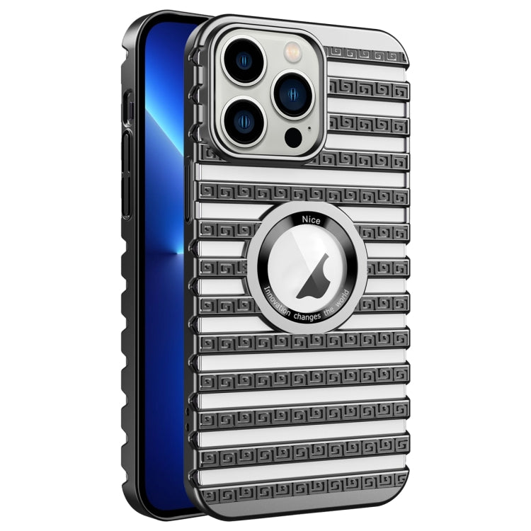 For iPhone 13 Pro Cooling Ladder Electroplated Hollow Phone Case