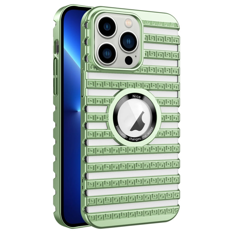 For iPhone 13 Pro Cooling Ladder Electroplated Hollow Phone Case