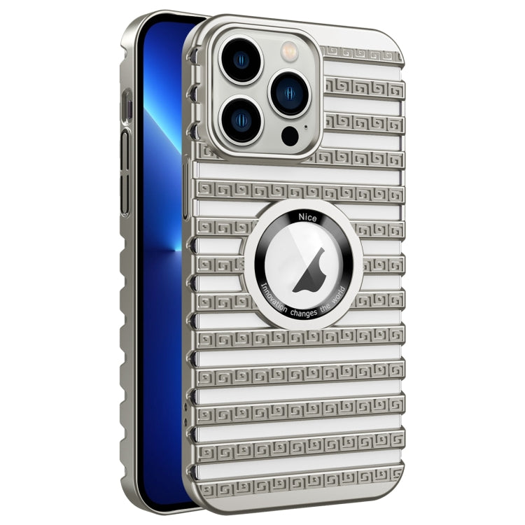 For iPhone 13 Pro Cooling Ladder Electroplated Hollow Phone Case