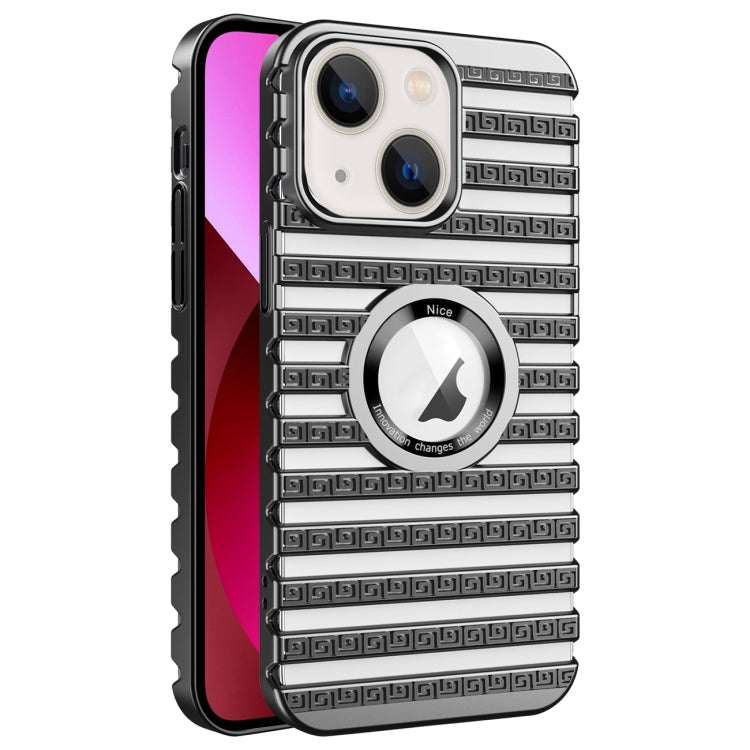 For iPhone 13 Cooling Ladder Electroplated Hollow Phone Case