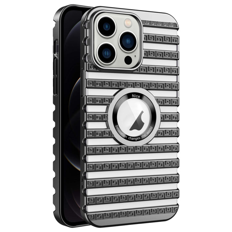 For iPhone 12 Pro Cooling Ladder Electroplated Hollow Phone Case