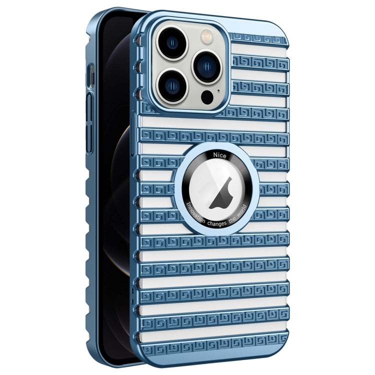 For iPhone 12 Pro Cooling Ladder Electroplated Hollow Phone Case