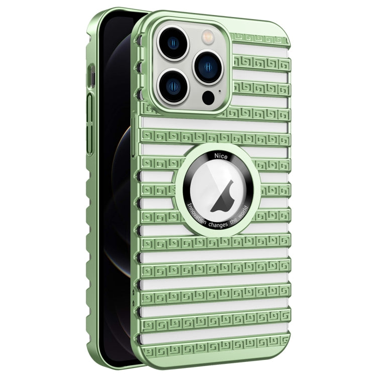 For iPhone 12 Pro Cooling Ladder Electroplated Hollow Phone Case