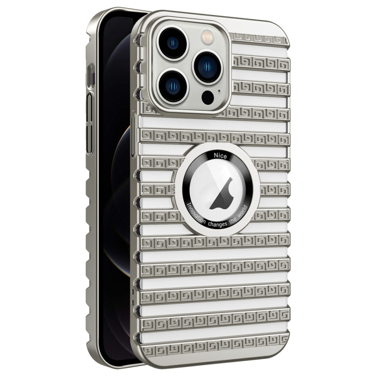 For iPhone 12 Pro Cooling Ladder Electroplated Hollow Phone Case