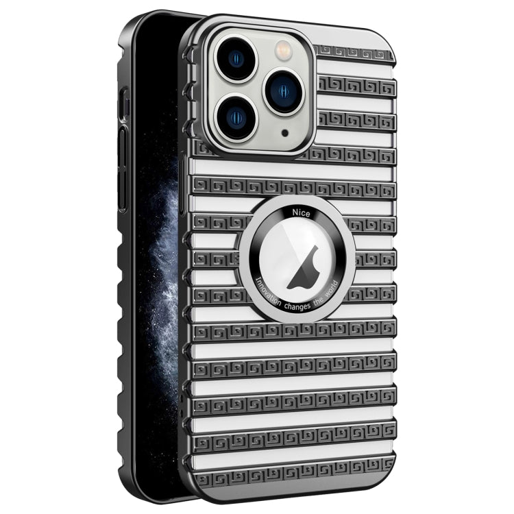 For iPhone 11 Pro Max Cooling Ladder Electroplated Hollow Phone Case