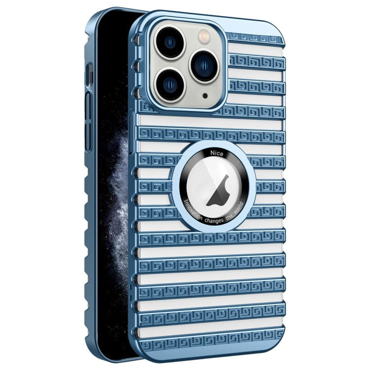 For iPhone 11 Pro Max Cooling Ladder Electroplated Hollow Phone Case