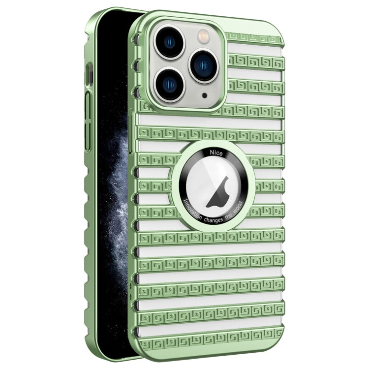 For iPhone 11 Pro Max Cooling Ladder Electroplated Hollow Phone Case