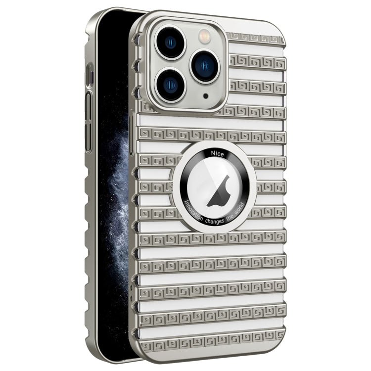 For iPhone 11 Pro Max Cooling Ladder Electroplated Hollow Phone Case