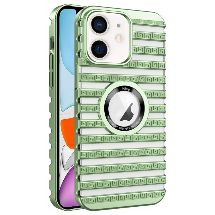 For iPhone 11 Cooling Ladder Electroplated Hollow Phone Case