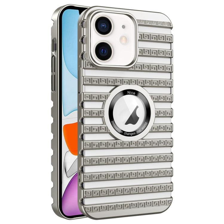 For iPhone 11 Cooling Ladder Electroplated Hollow Phone Case