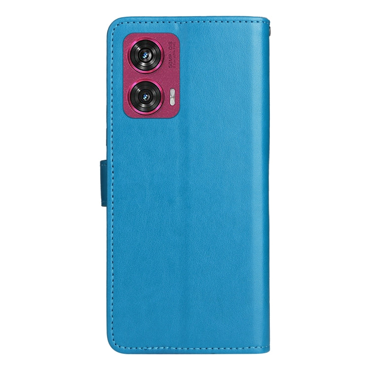 For Motorola Edge 50 Fusion Cat and Bee Embossed Flip Leather Phone Case