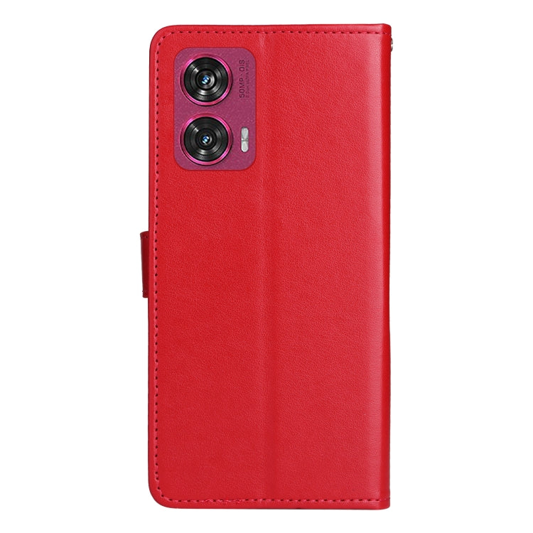 For Motorola Edge 50 Fusion Cat and Bee Embossed Flip Leather Phone Case