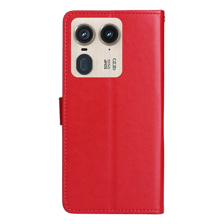 For Motorola Edge 50 Ultra Cat and Bee Embossed Flip Leather Phone Case