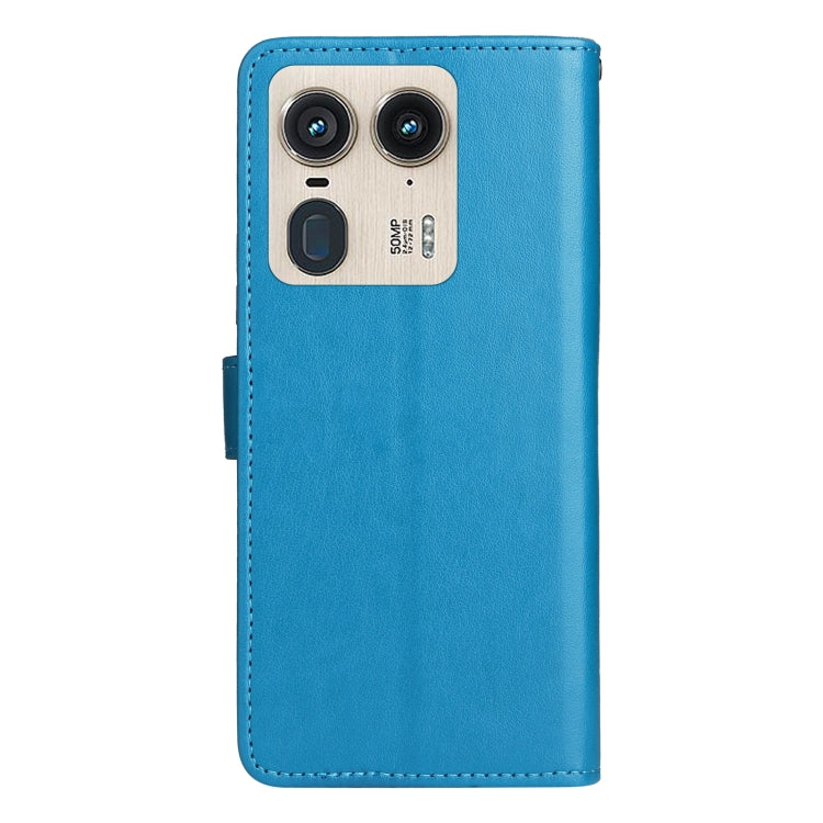 For Motorola Edge 50 Ultra Cat and Bee Embossed Flip Leather Phone Case