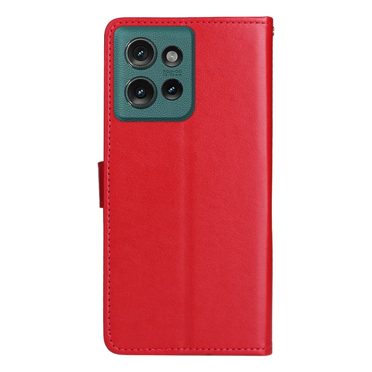 For Motorola Edge 50 5G Cat and Bee Embossed Flip Leather Phone Case