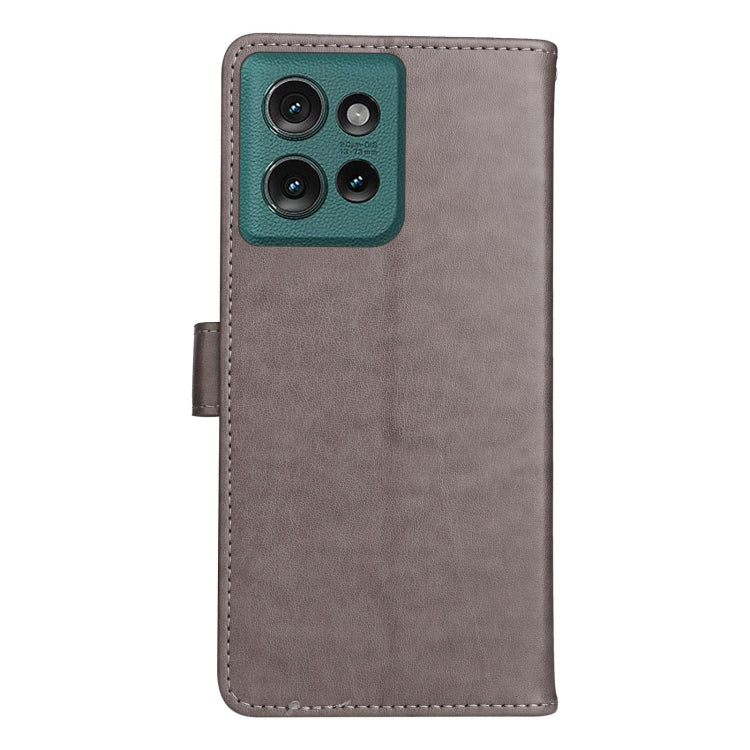 For Motorola Edge 50 5G Cat and Bee Embossed Flip Leather Phone Case