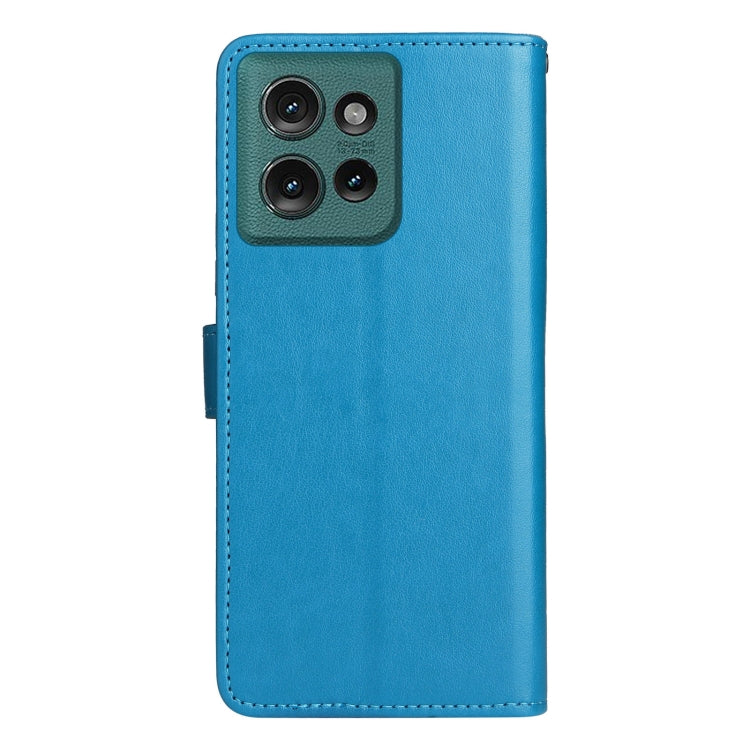 For Motorola Edge 50 5G Cat and Bee Embossed Flip Leather Phone Case