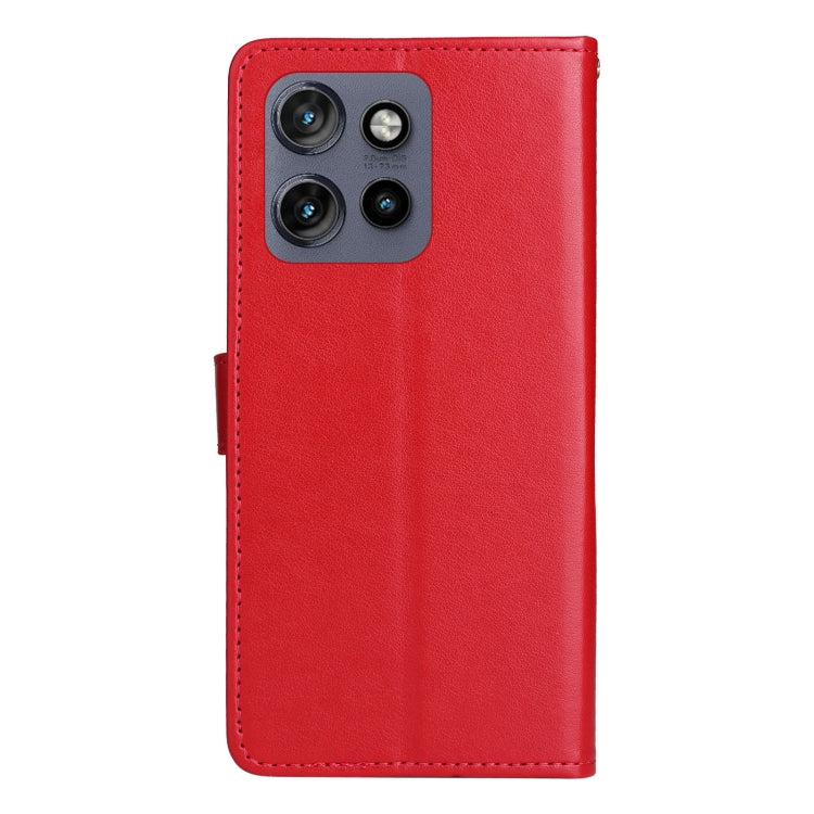 For Motorola Edge 50 Neo Cat and Bee Embossed Flip Leather Phone Case