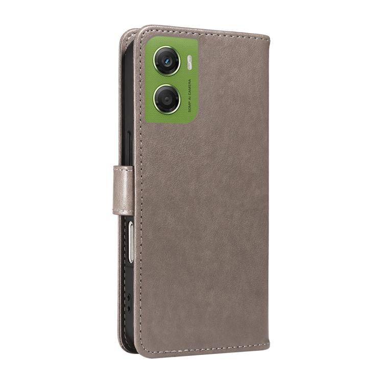 For Motorola Moto G06 4G Cat and Bee Embossed Flip Leather Phone Case
