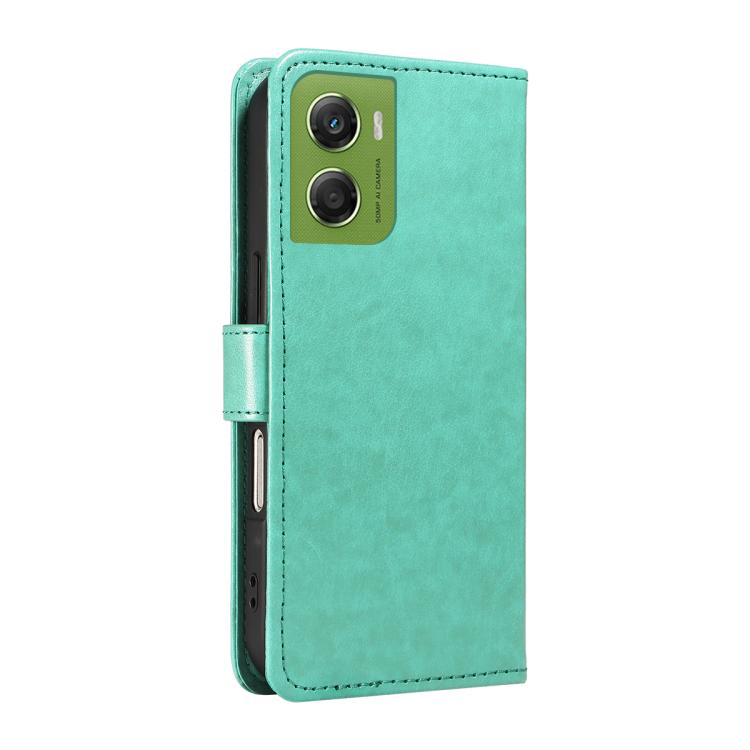 For Motorola Moto G06 4G Cat and Bee Embossed Flip Leather Phone Case