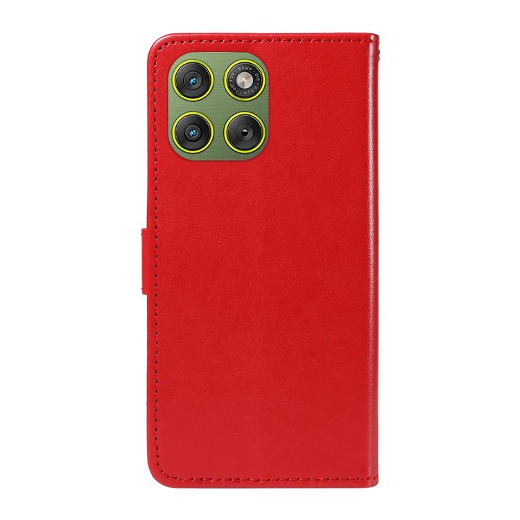 For Motorola Edge 70 5G Cat and Bee Embossed Flip Leather Phone Case