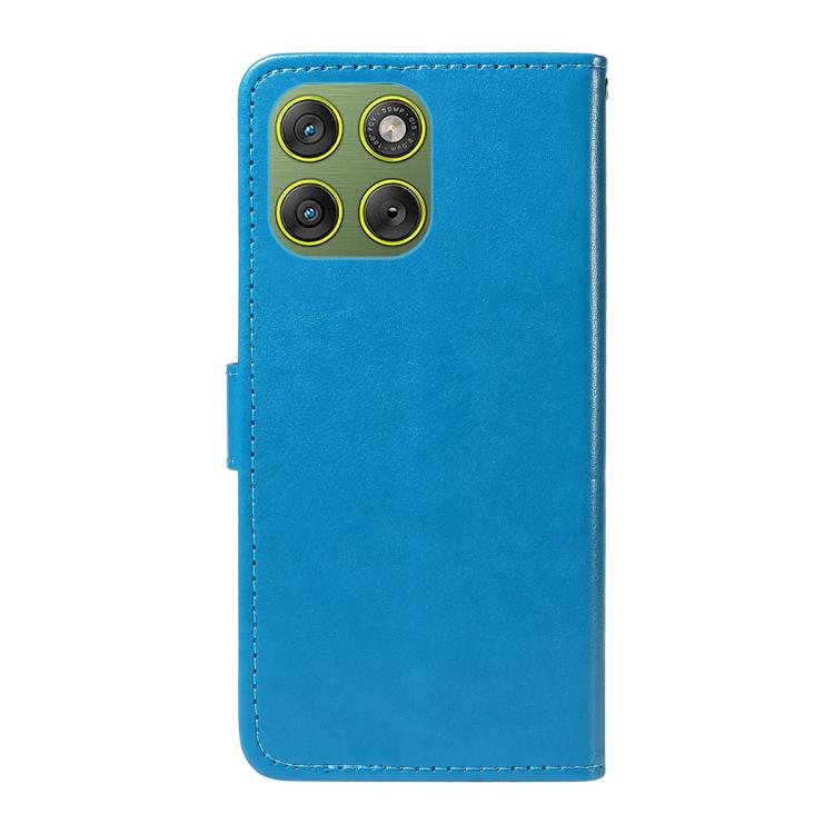 For Motorola Edge 70 5G Cat and Bee Embossed Flip Leather Phone Case