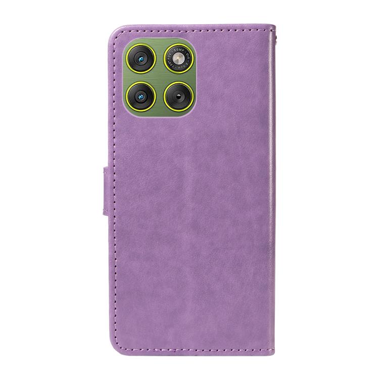 For Motorola Edge 70 5G Cat and Bee Embossed Flip Leather Phone Case
