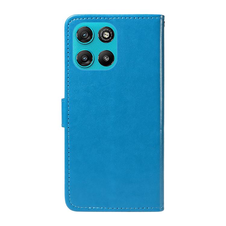 For Motorola Moto G67 Power 5G Cat and Bee Embossed Flip Leather Phone Case