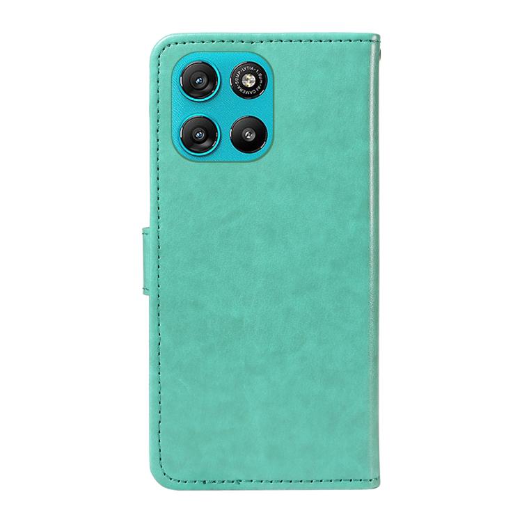 For Motorola Moto G67 Power 5G Cat and Bee Embossed Flip Leather Phone Case