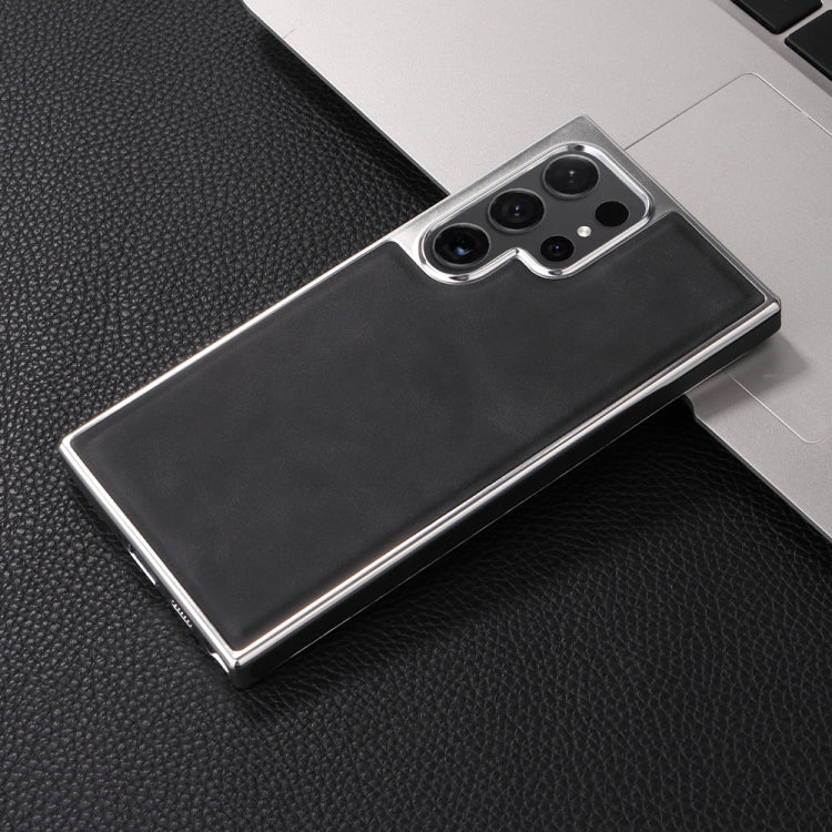 For Samsung Galaxy S23 5G Electroplated Side PU Hybrid TPU MagSafe Phone Case