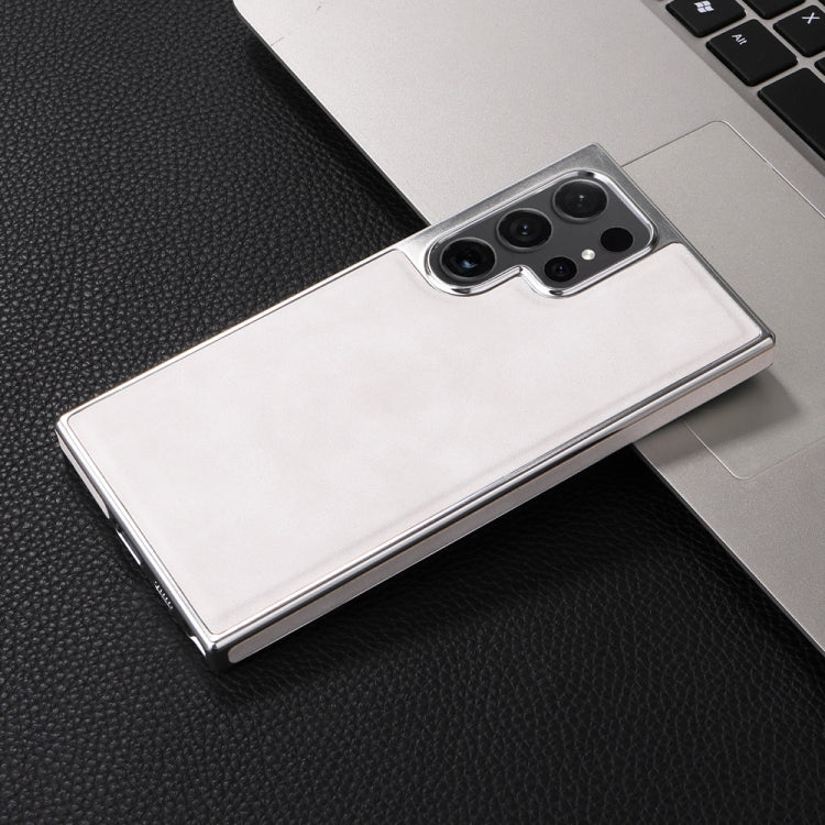 For Samsung Galaxy S23 FE 5G Electroplated Side PU Hybrid TPU MagSafe Phone Case