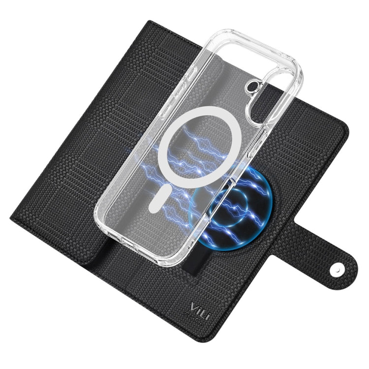 For iPhone 15 ViLi GHA-C Series RFID MagSafe Magnetic Flip Leather Phone Case