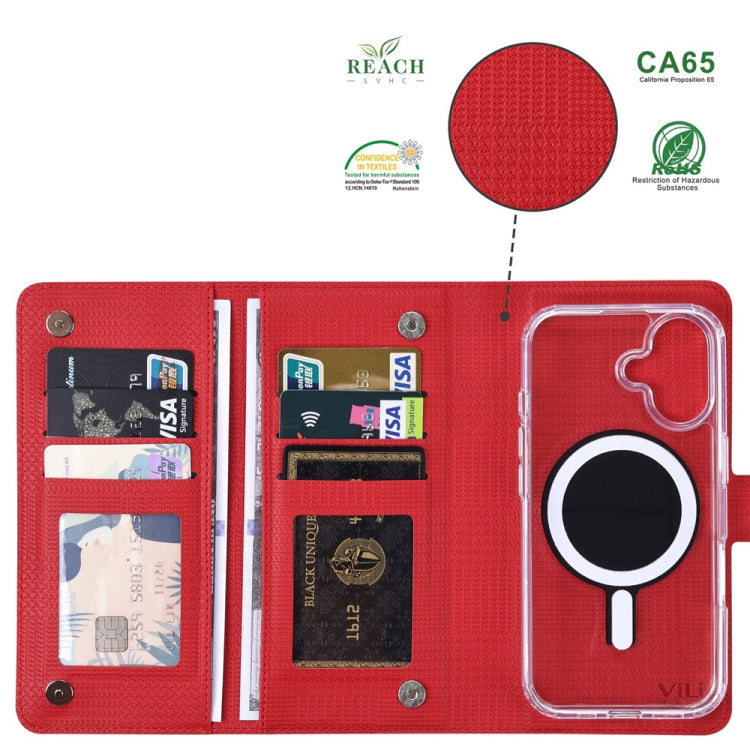 For iPhone 14 ViLi GHA-C Series RFID MagSafe Magnetic Flip Leather Phone Case