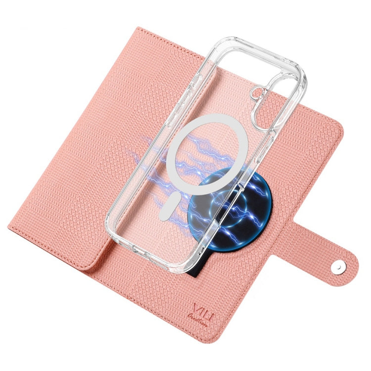 For iPhone 14 Plus ViLi GHA-C Series RFID MagSafe Magnetic Flip Leather Phone Case